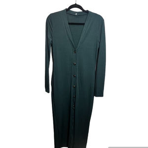 NWT Cider Button Front‎ Ribbed Maxi Dress